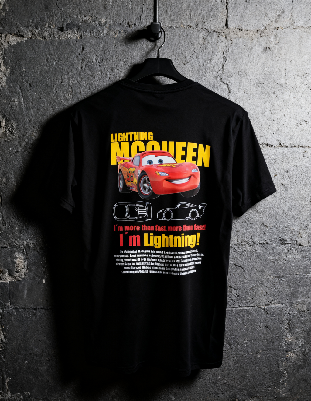 Playera Lightning McQueen detalle
