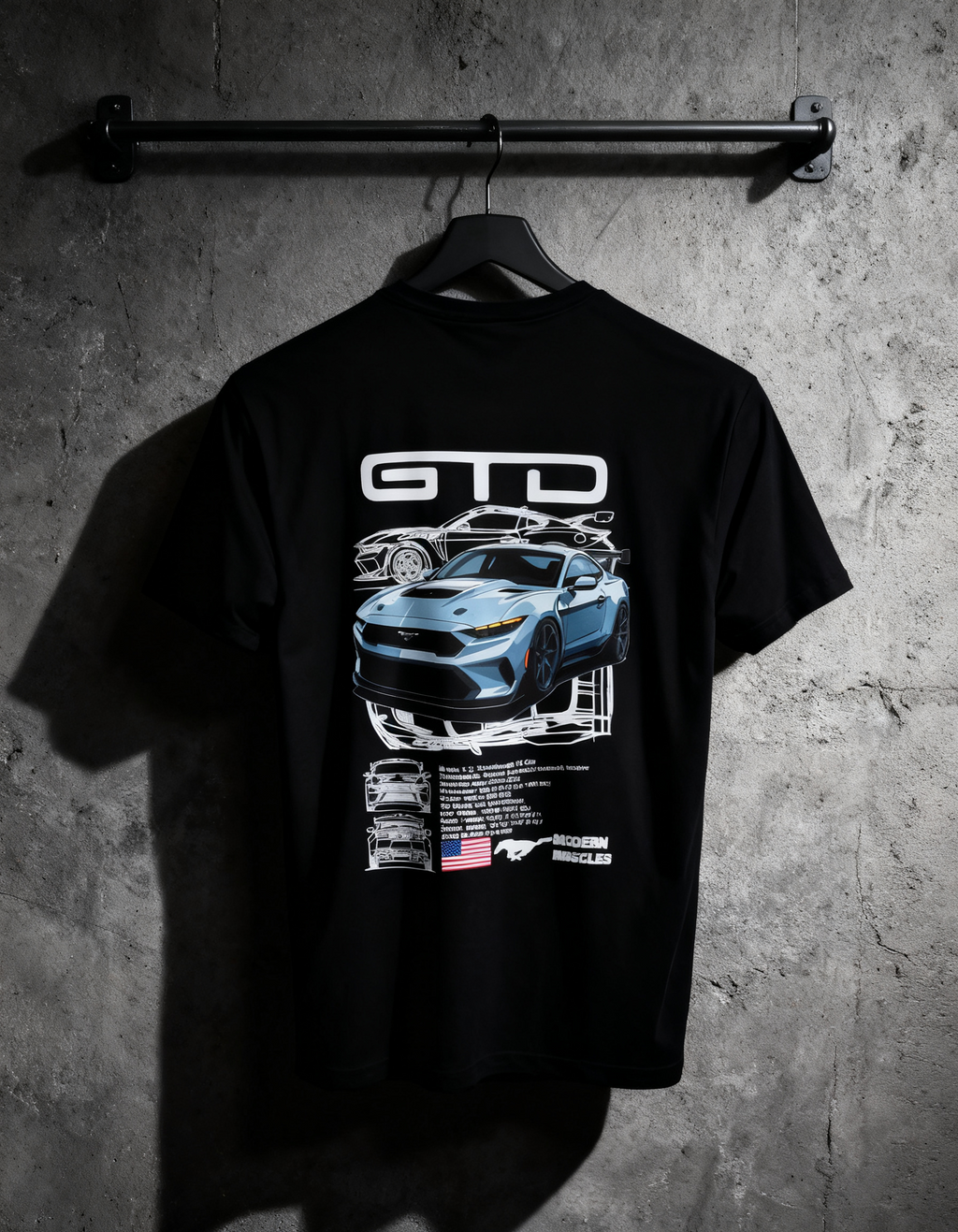 Playera Ford Mustang vista