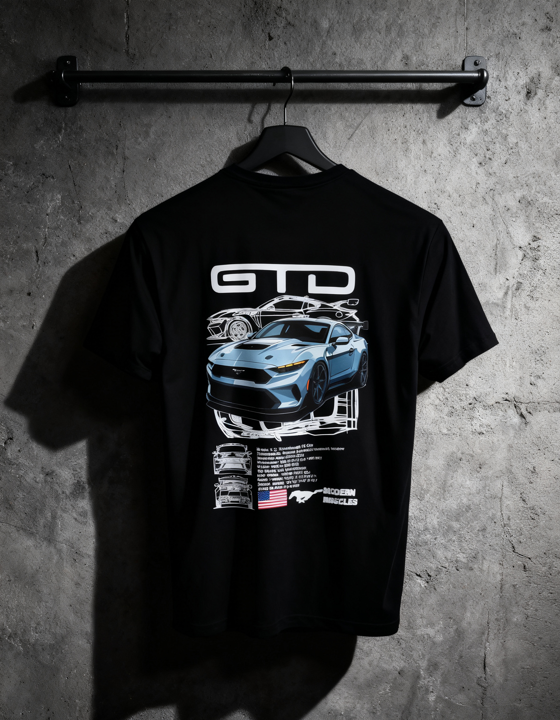 Playera Ford Mustang vista