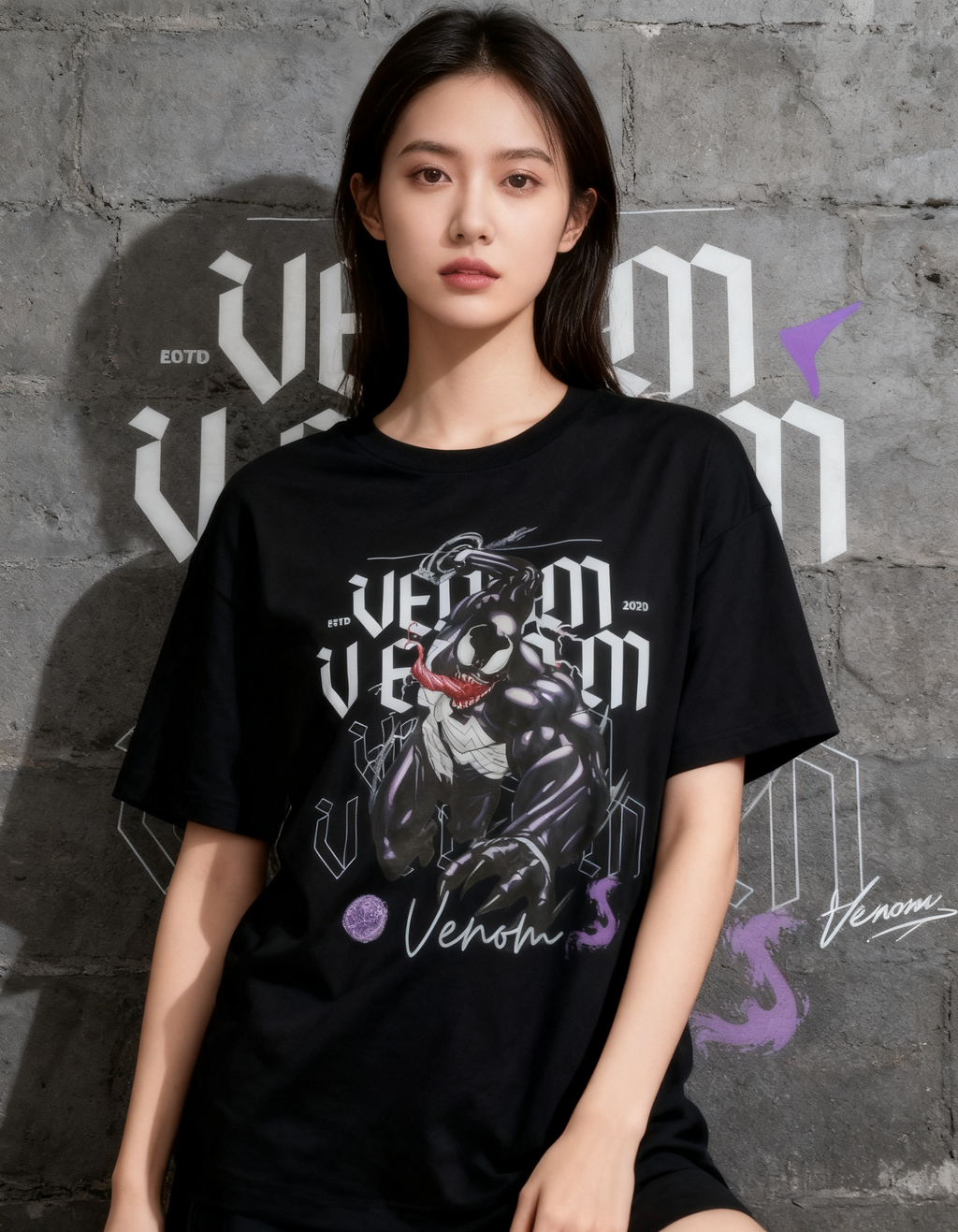 Playera Venom detalle 2