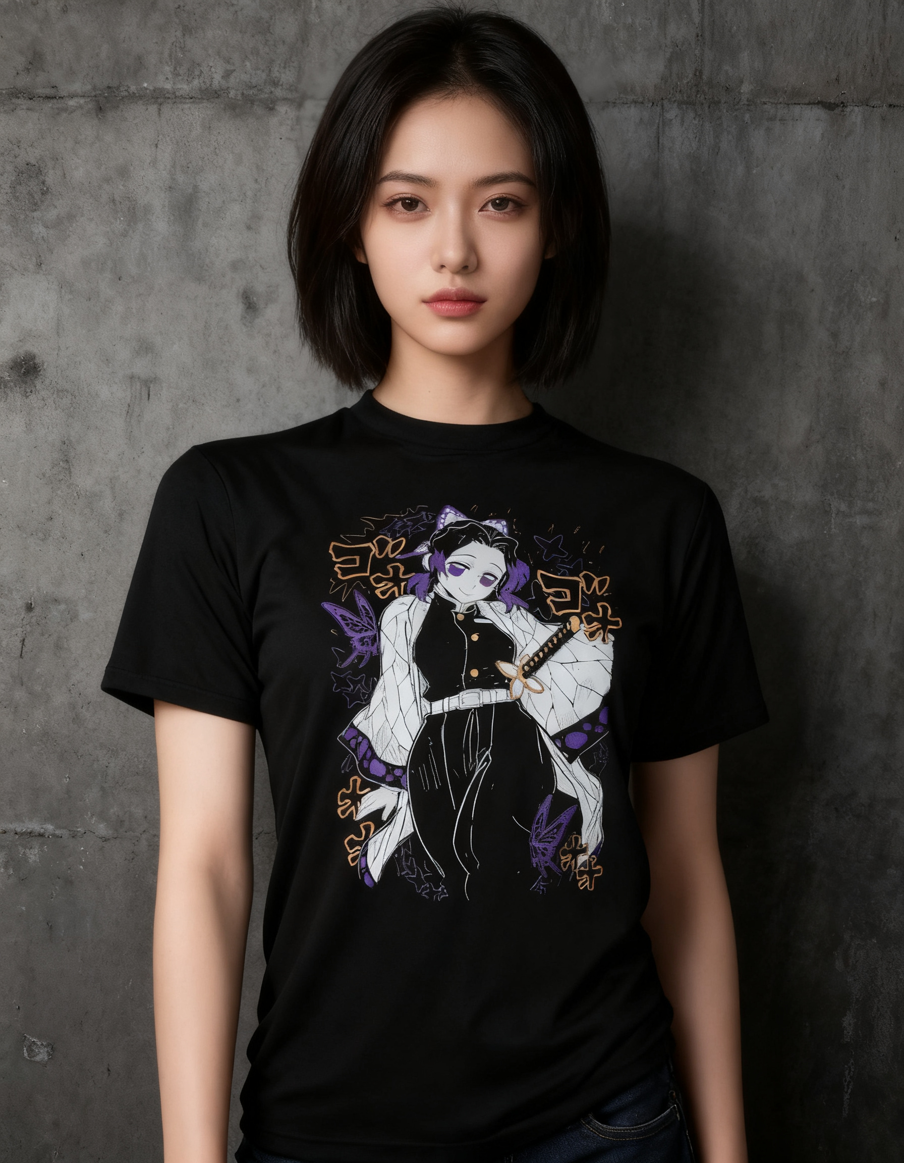 Playera Shinobu Kocho detalle 2