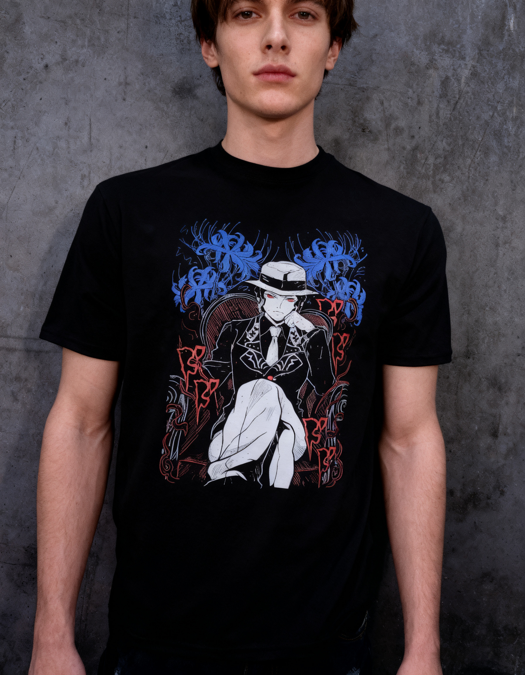 Playera Muzan Kibutsuji detalle 2