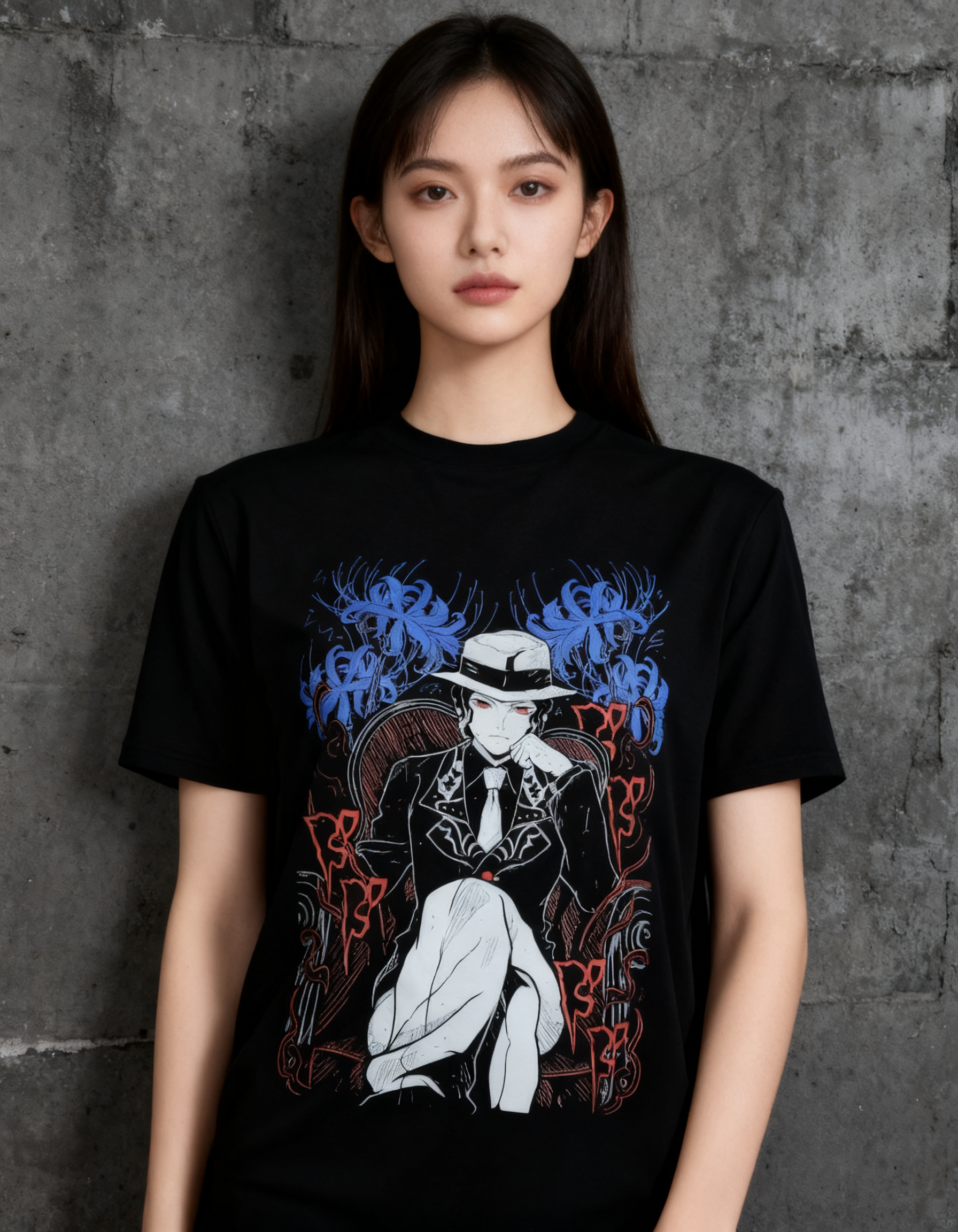 Playera Muzan Kibutsuji detalle 3