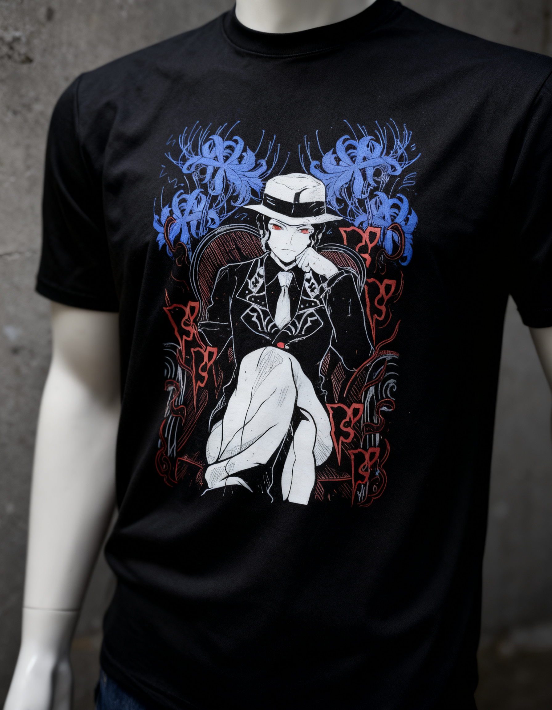 Playera Muzan Kibutsuji detalle 4