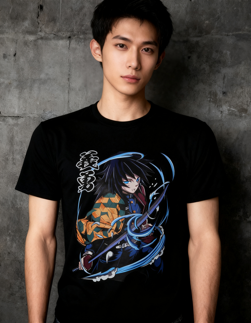 Playera Giyu Tomioka detalle 2
