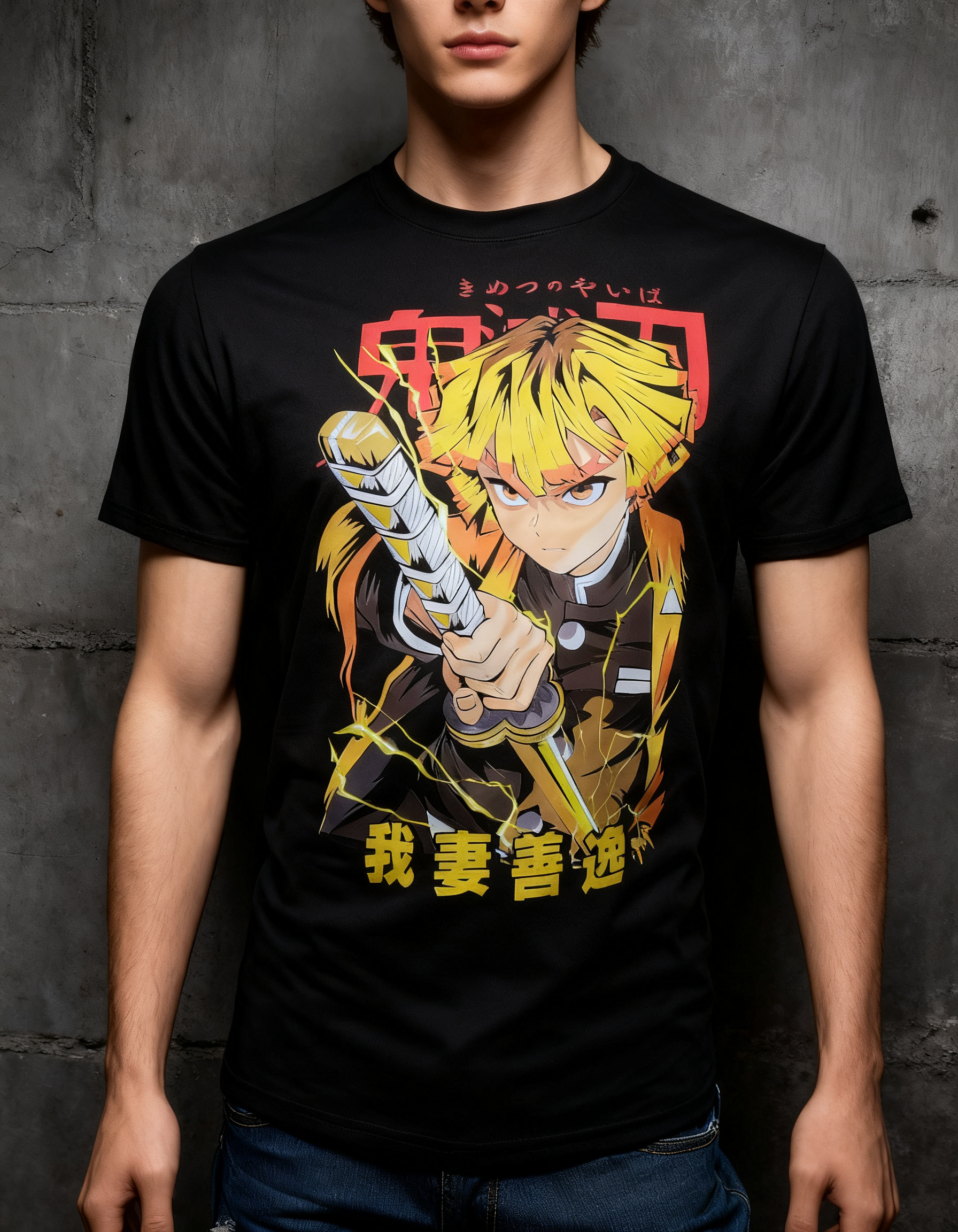 Playera Zenitsu Agatsuma