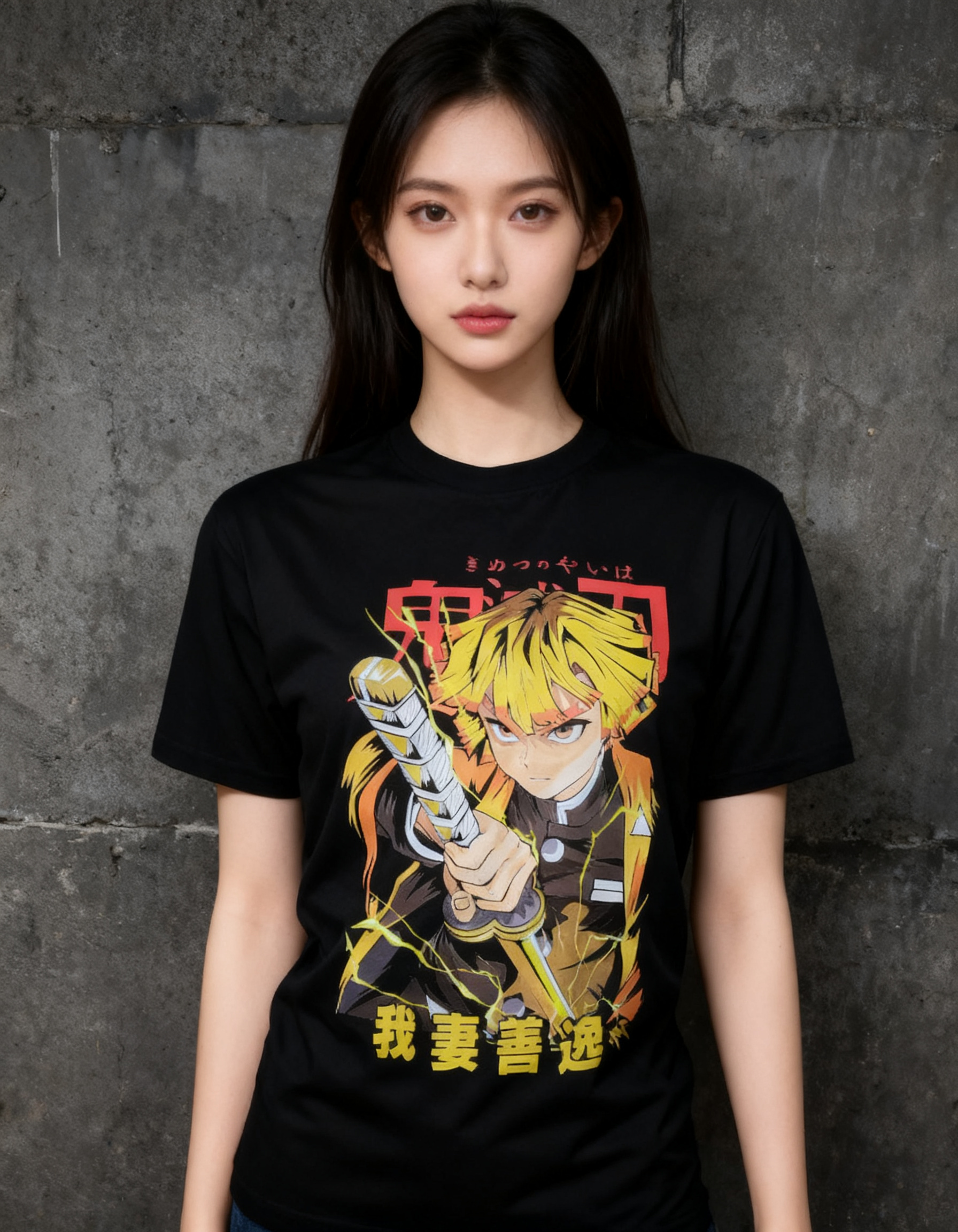 Playera Zenitsu Agatsuma detalle 4