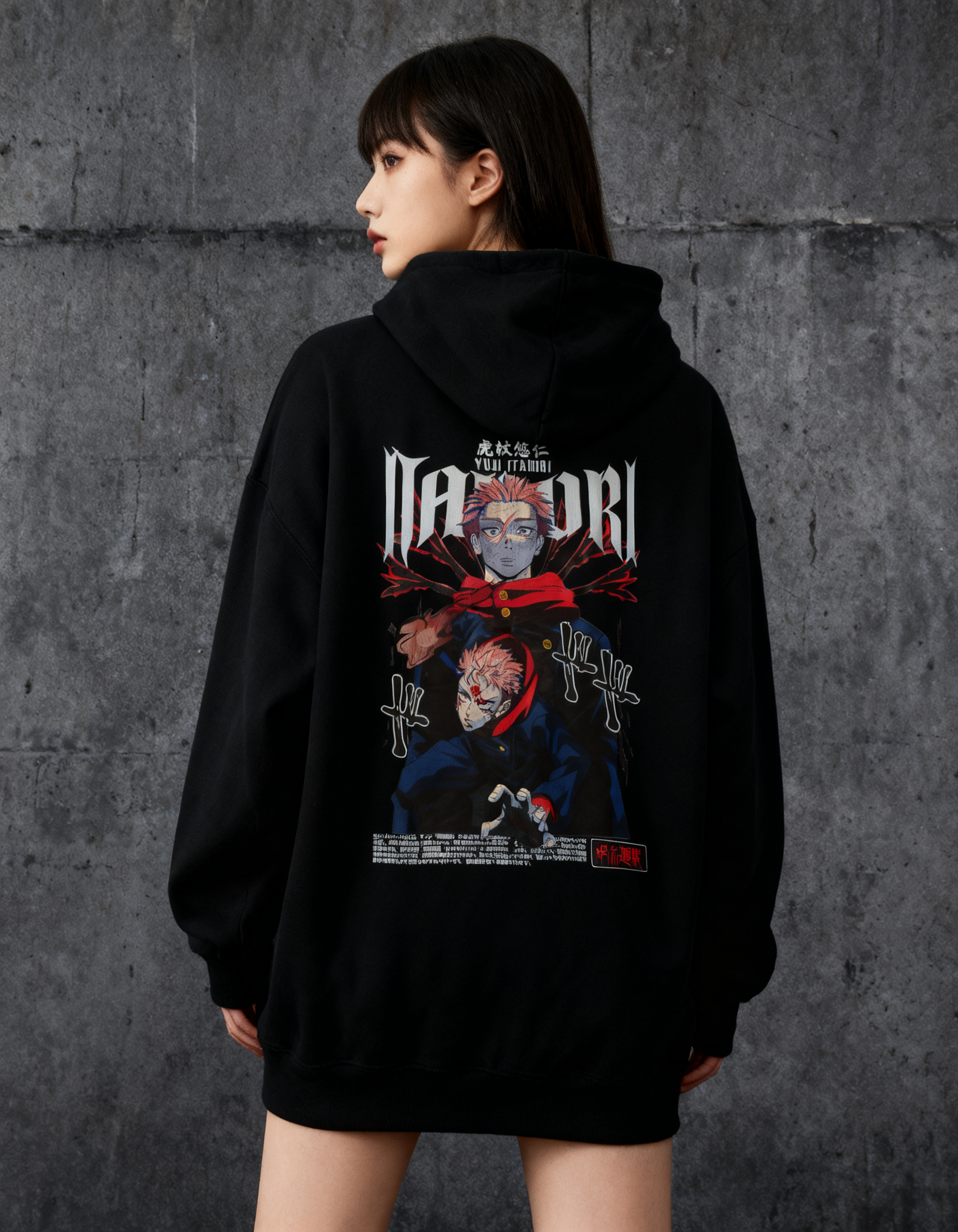 Sudadera Yuji Itadori JJK detalle